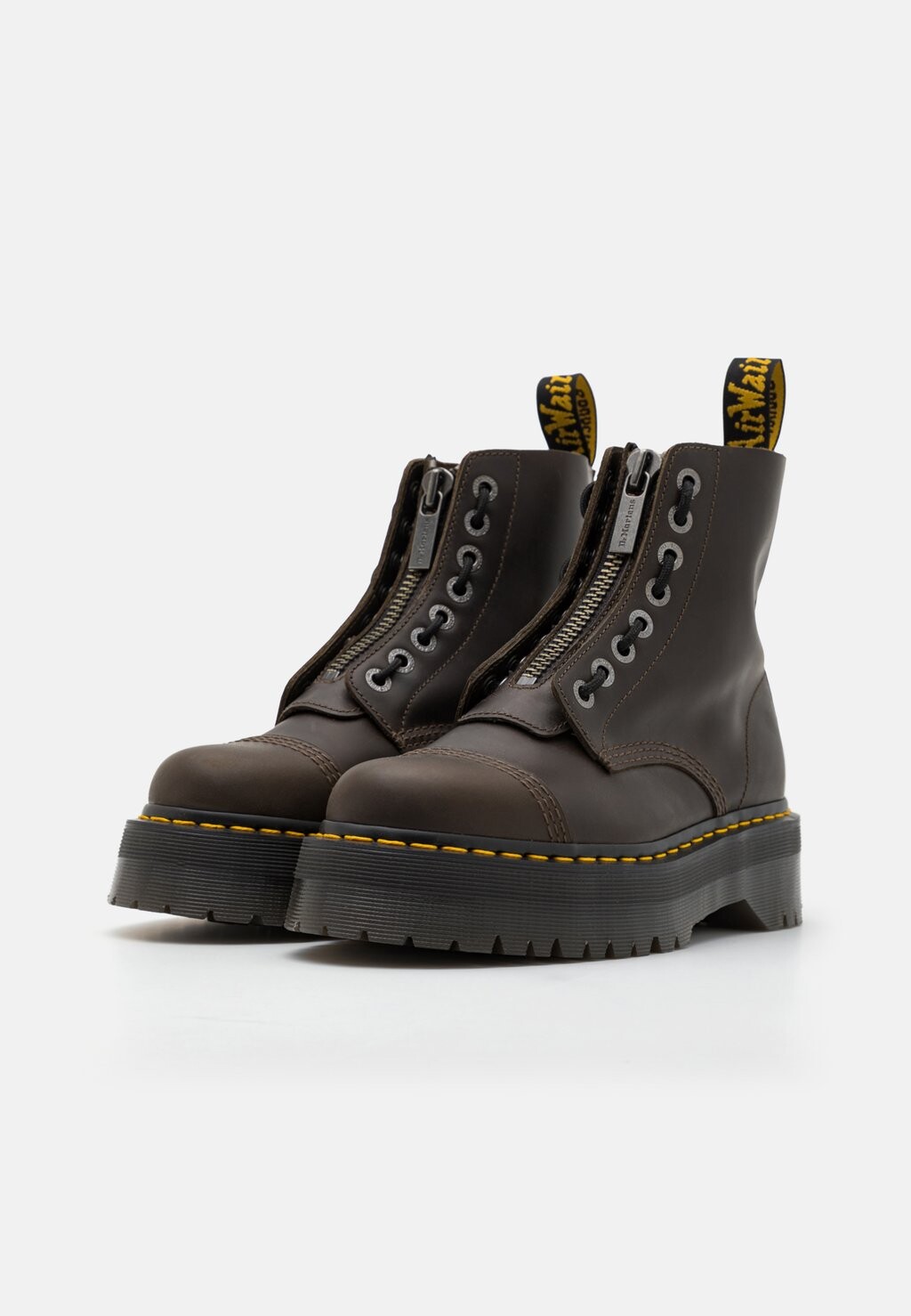

Ботильоны на платформе SINCLAIR UNISEX Dr. Martens, серо-коричневый