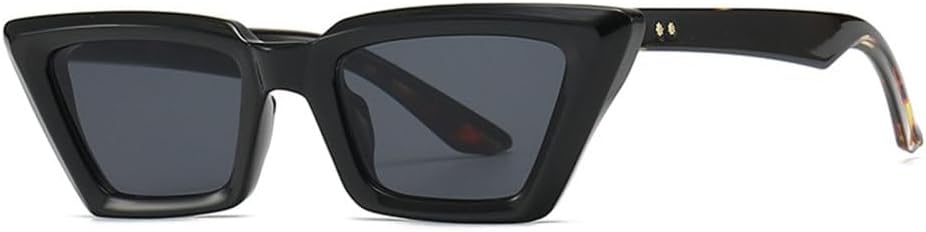 

Модные солнцезащитные очки «кошачий глаз» для женщин, винтажные черные солнцезащитные очки для мужчин, солнцезащитные очки для вождения, защита от УФ-излучения UV400 TYUVIVO, Black Leo