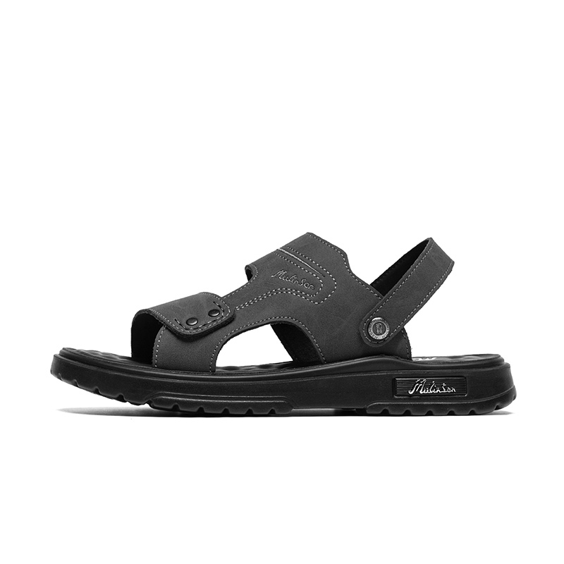 

Mulinsen Мужские пляжные сандалии Black/Gray в черном цвете, цвет Black