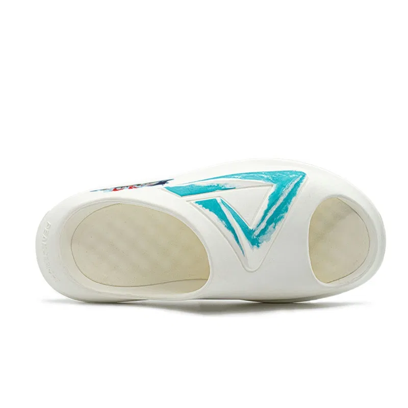 Шлепанцы PEAK Taichi Chubby Slippers EVA Graffiti синие — фото 4