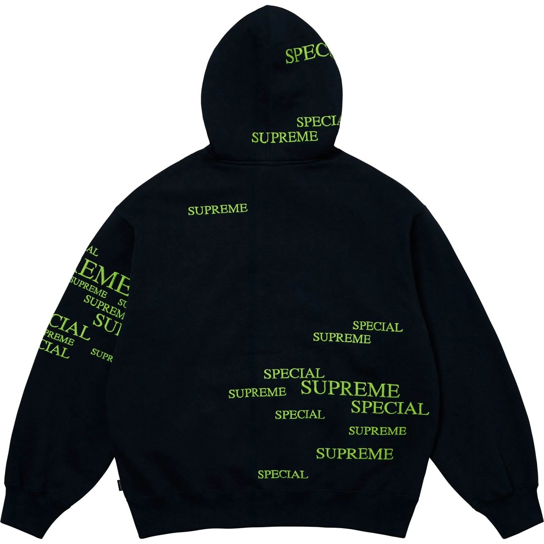 Спортивная толстовка с капюшоном на молнии Supreme, серый белый/серый — фото 4