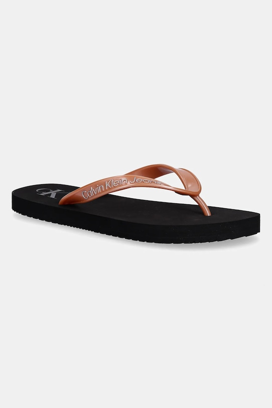 Шлепанцы Beach Sandal Monologo TPU Calvin Klein Jeans, оранжевый