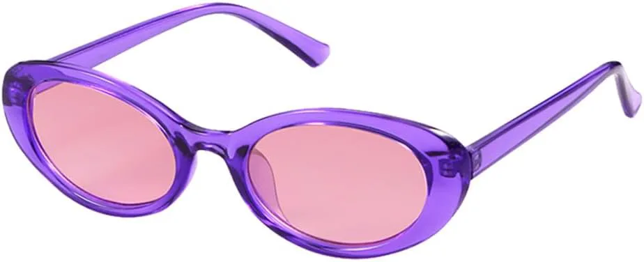 

Фиолетовые маленькие овальные солнцезащитные очки для женщин и мужчин в винтажном ретро-стиле, солнцезащитные очки для мужчин, защитные очки-маски MTZJH, C3