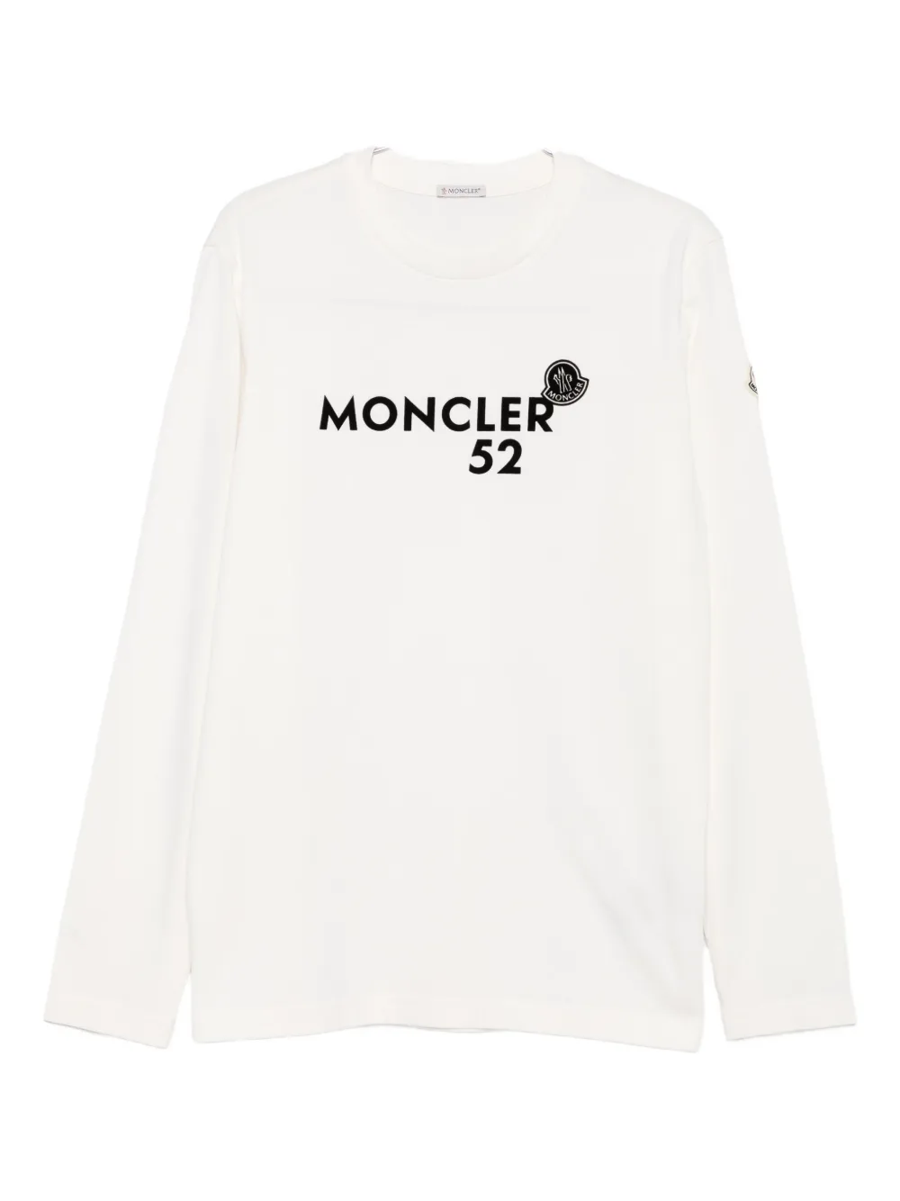 

Футболка с длинными рукавами и принтом логотипа MONCLER, нейтральный