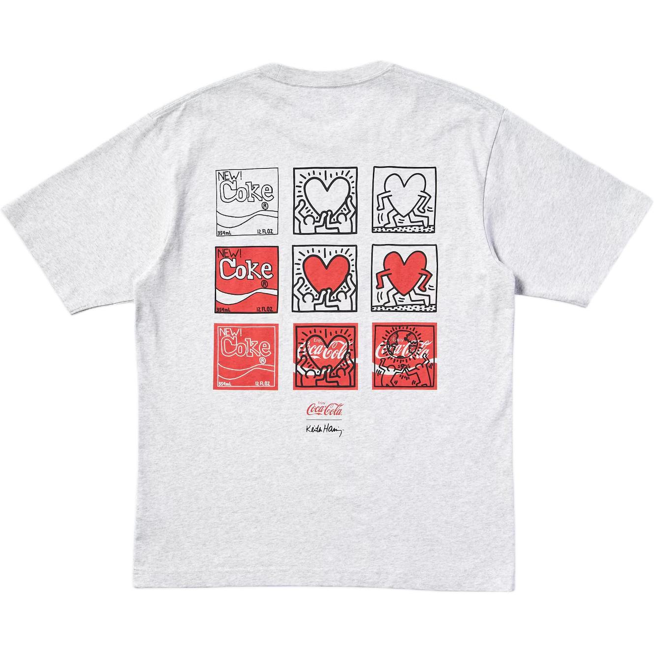 Coca cola X Keith Haring X Keith Haring X Coca Cola Collaboration T Shirts Unisex Gray UNIQLO, серый — фото 4