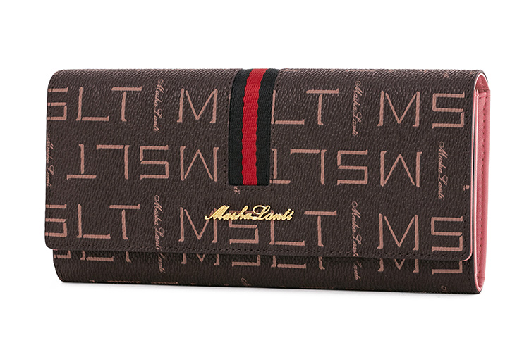 

MashaLanti Женский кошелёк из ПВХ с микрофиброй, Coffee & Pink[Premium Box]