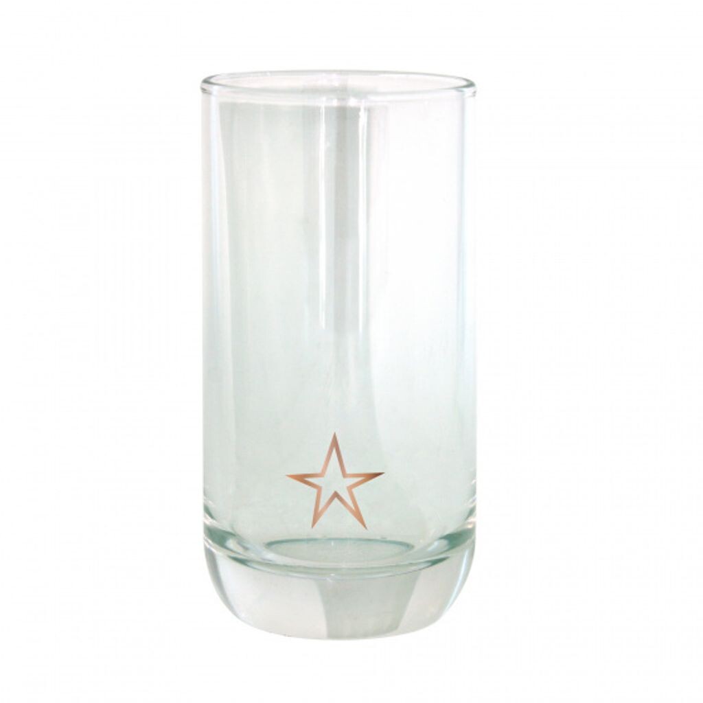 

Стакан Star 6,5 x 12,5 см прозрачный/бронза Sonstige