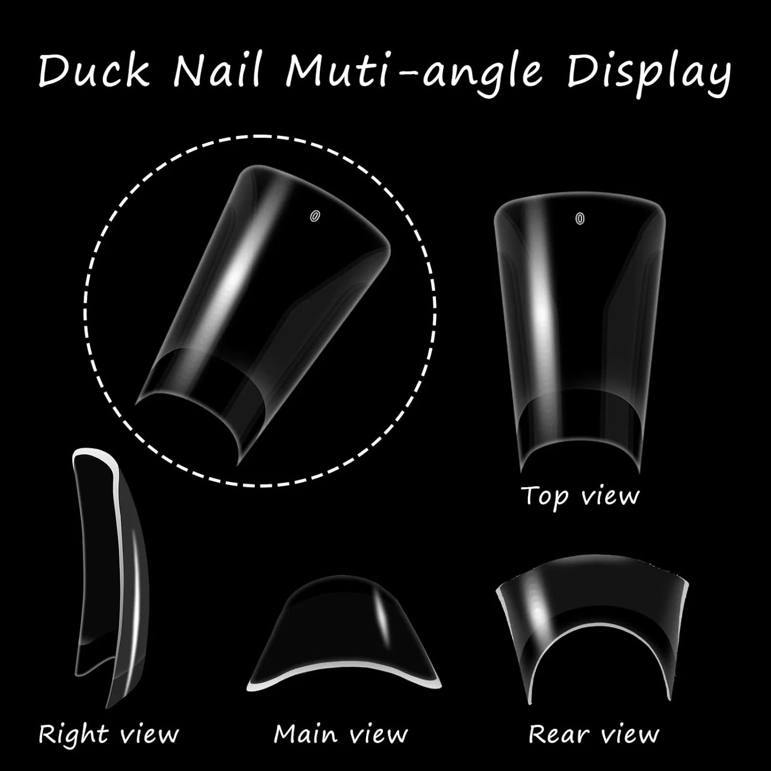 Накладные ногти «Duck Nail Tips» для гелевого маникюра Styquenzer — фото 4