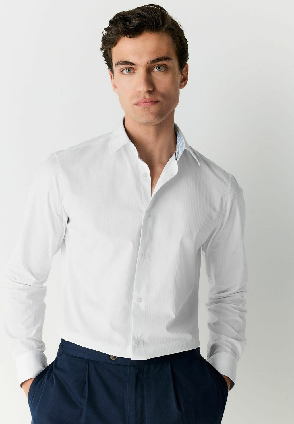 

Рубашка STRIPE EASY CARE TEXTURED Next, белый