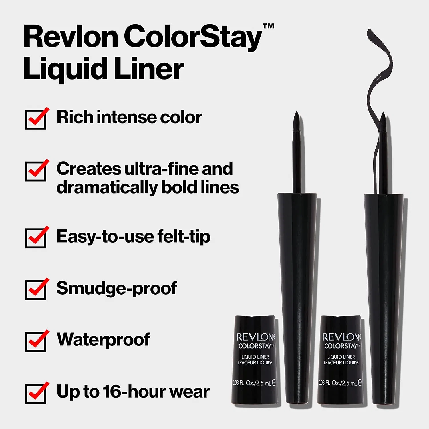 Подводка для глаз Revlon ColorStay Liquid Eyeliner 2.5 мл — фото 3
