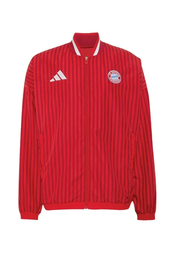 Толстовка тренировочная Adidas Performance Fc Bayern Muenchen Stadium Track Top Club Wear, алый с командным красным — фото 4