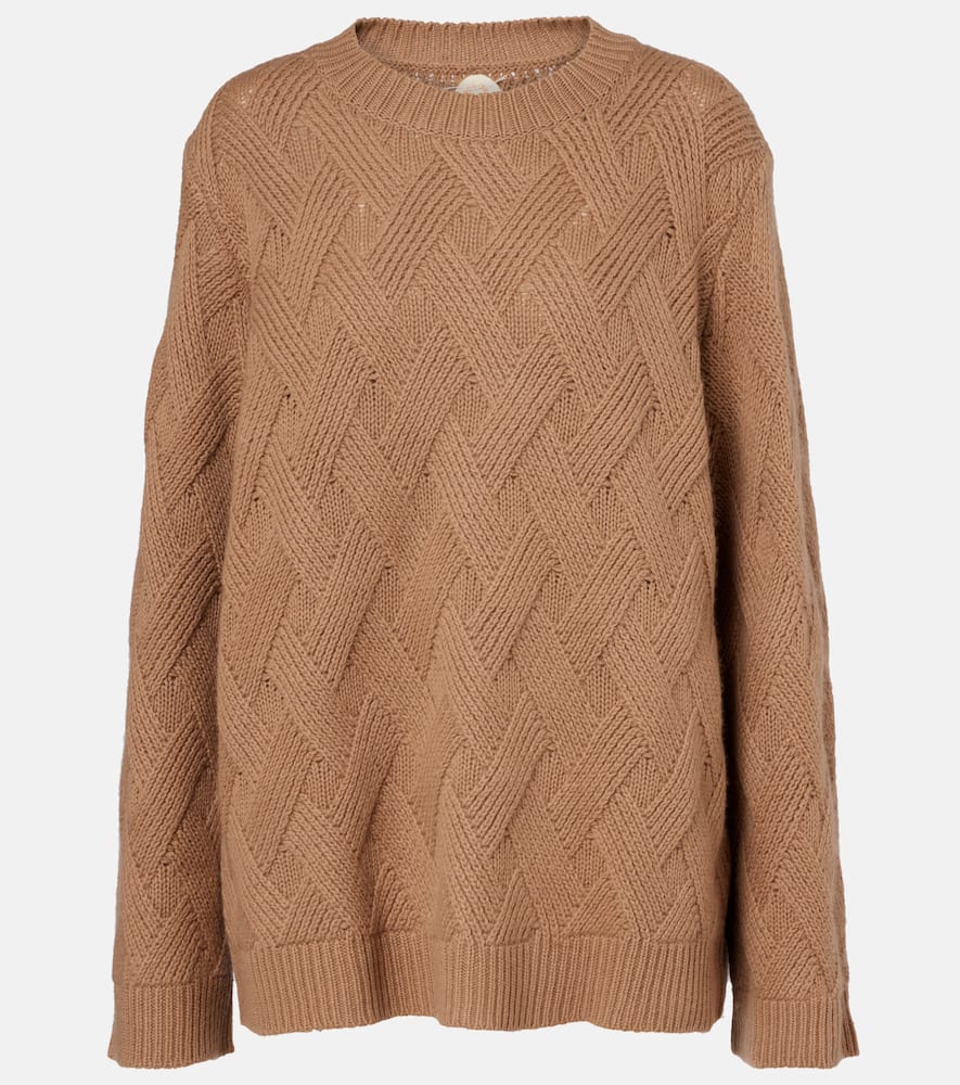 

Объемный свитер из шерсти и кашемира Jardin des Orangers, Camel