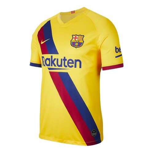 

Футболка fc barcelona 19 20 выездная фанатская футболка Nike, желтый