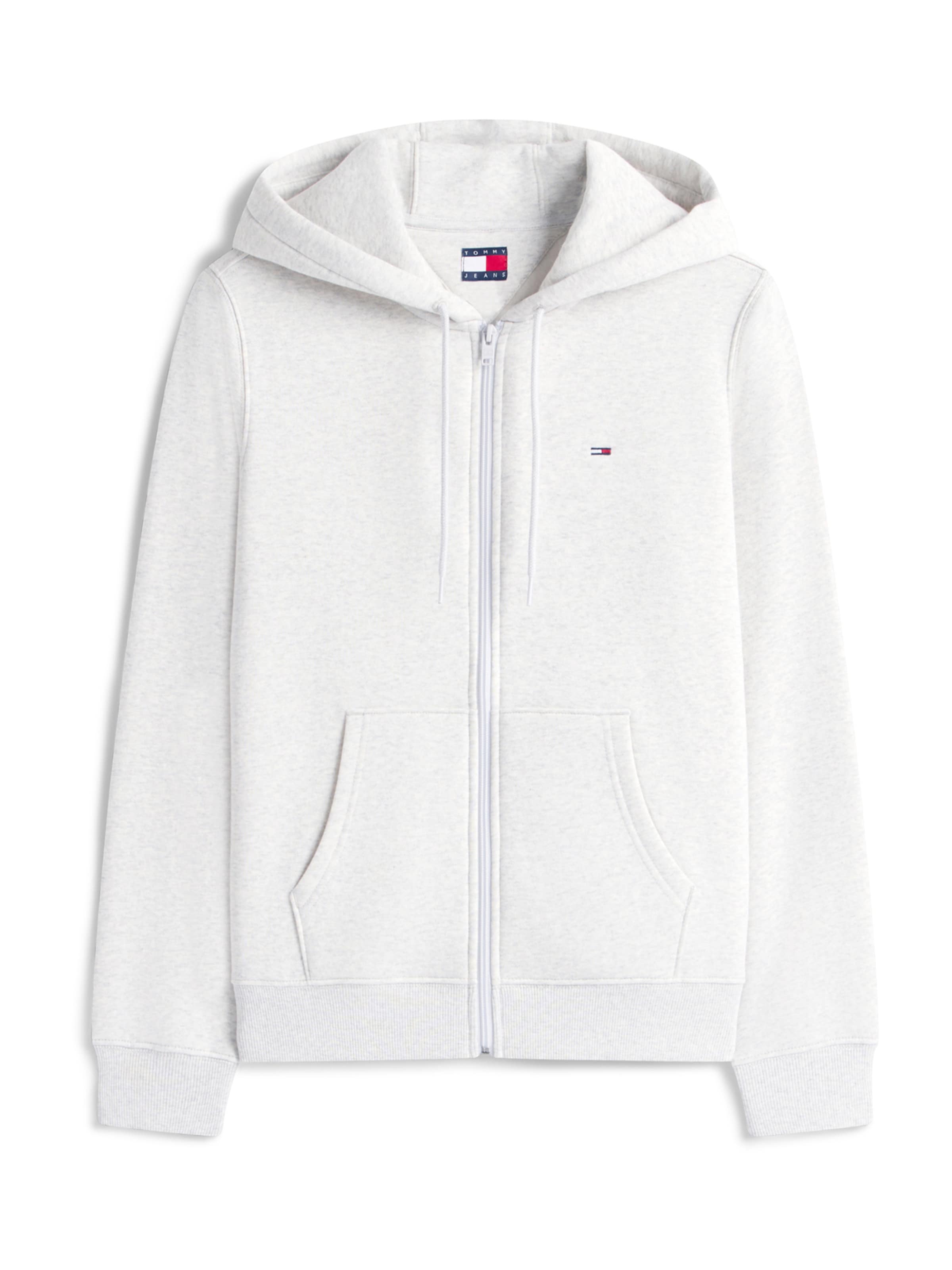 

Tommy Jeans Худи на молнии в светло-сером цвете