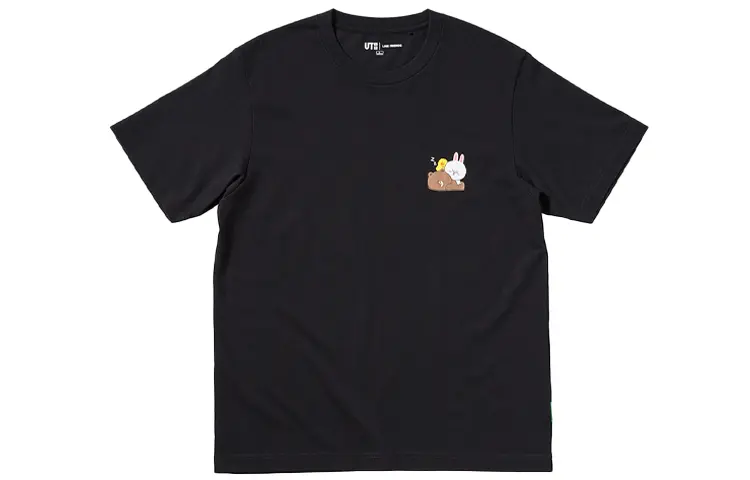 

UNIQLO Футболка унисекс, цвет Black