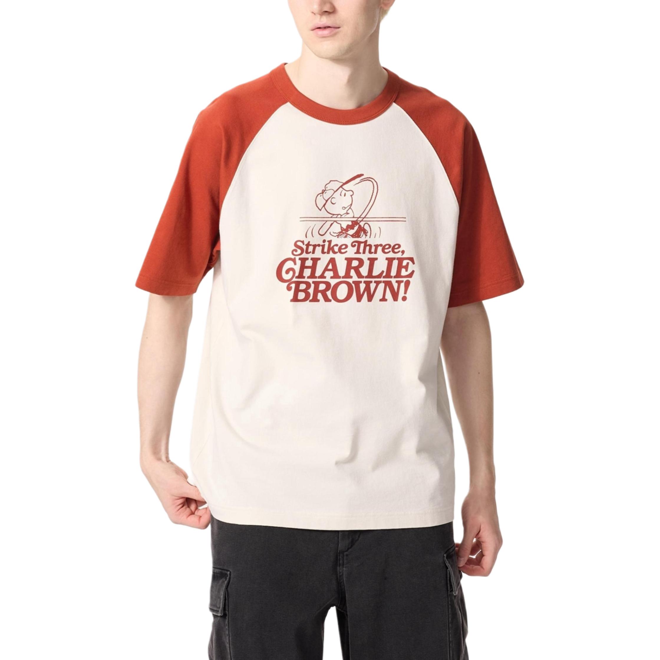 UNIQLO Футболка Unisex Orange Brown x PEANUTS Collaboration SS25 — фото 4