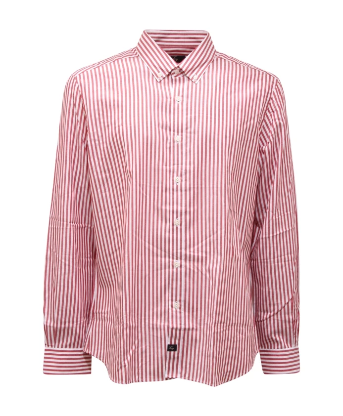 

Красно-Белая рубашка Fay, белый