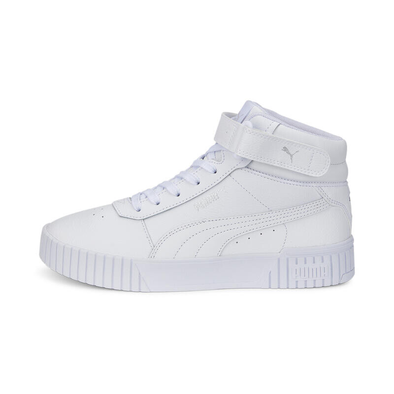 Кроссовки Carina 2.0 Mid Женские PUMA Белый Серебристый Серый — фото 3