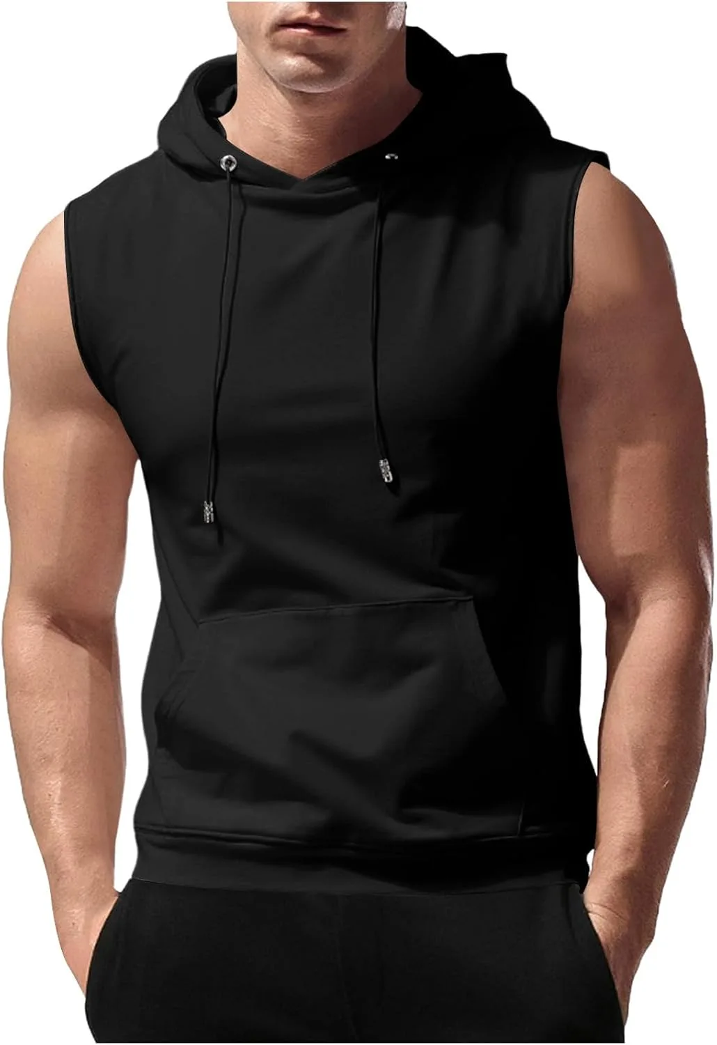 Мужская худи-майка для тренировок Muscle Cut Off — фото 2