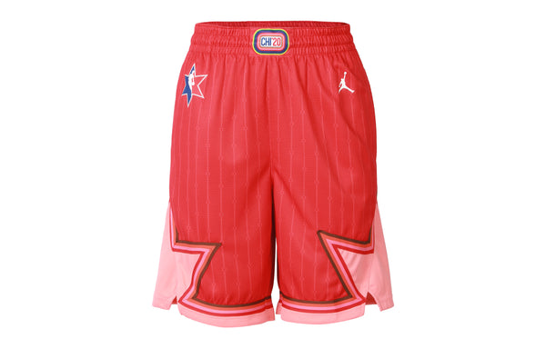 Шорты men's jordan nba all-star edition swingman shorts basketball 'university red james lebron' Nike, красный — фото 2