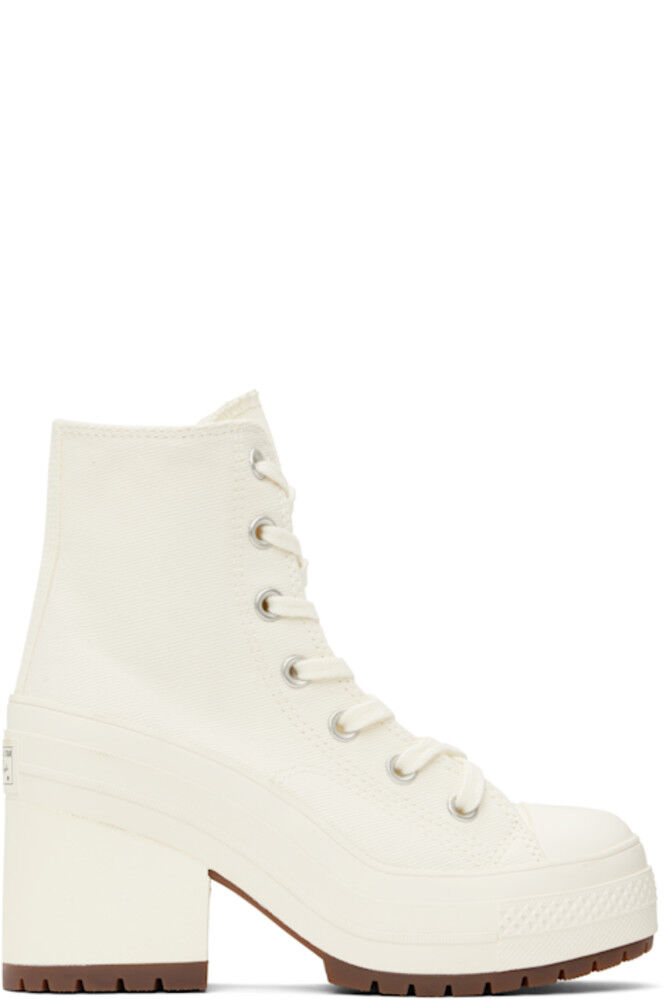 Белые высокие кеды на каблуке Chuck 70 De Luxe Converse