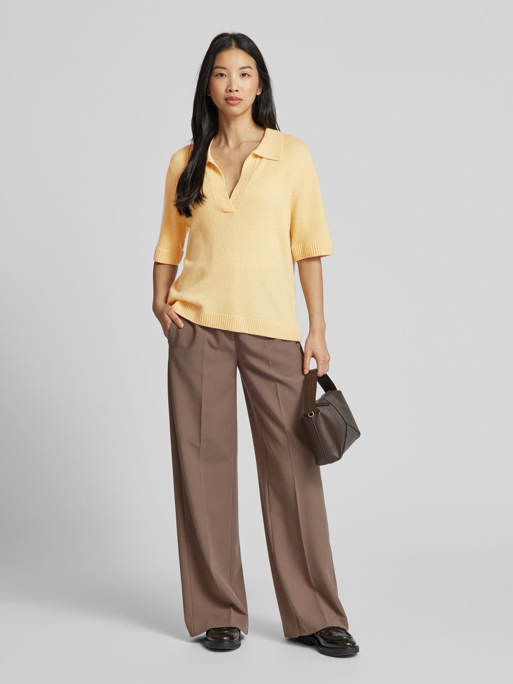 

Кашемировый вязаный свитер с рукавами 1/2 (The Mercer) N.Y., светло-желтый