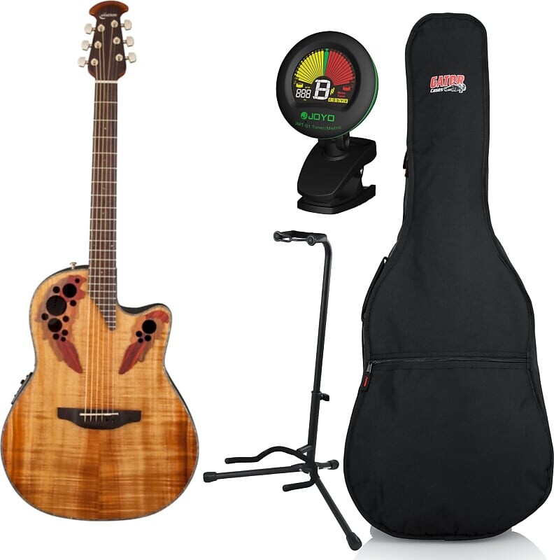 

Акустическая гитара Ovation CE44P-FKOA Celebrity Elite Plus A/E Guitar Bundle