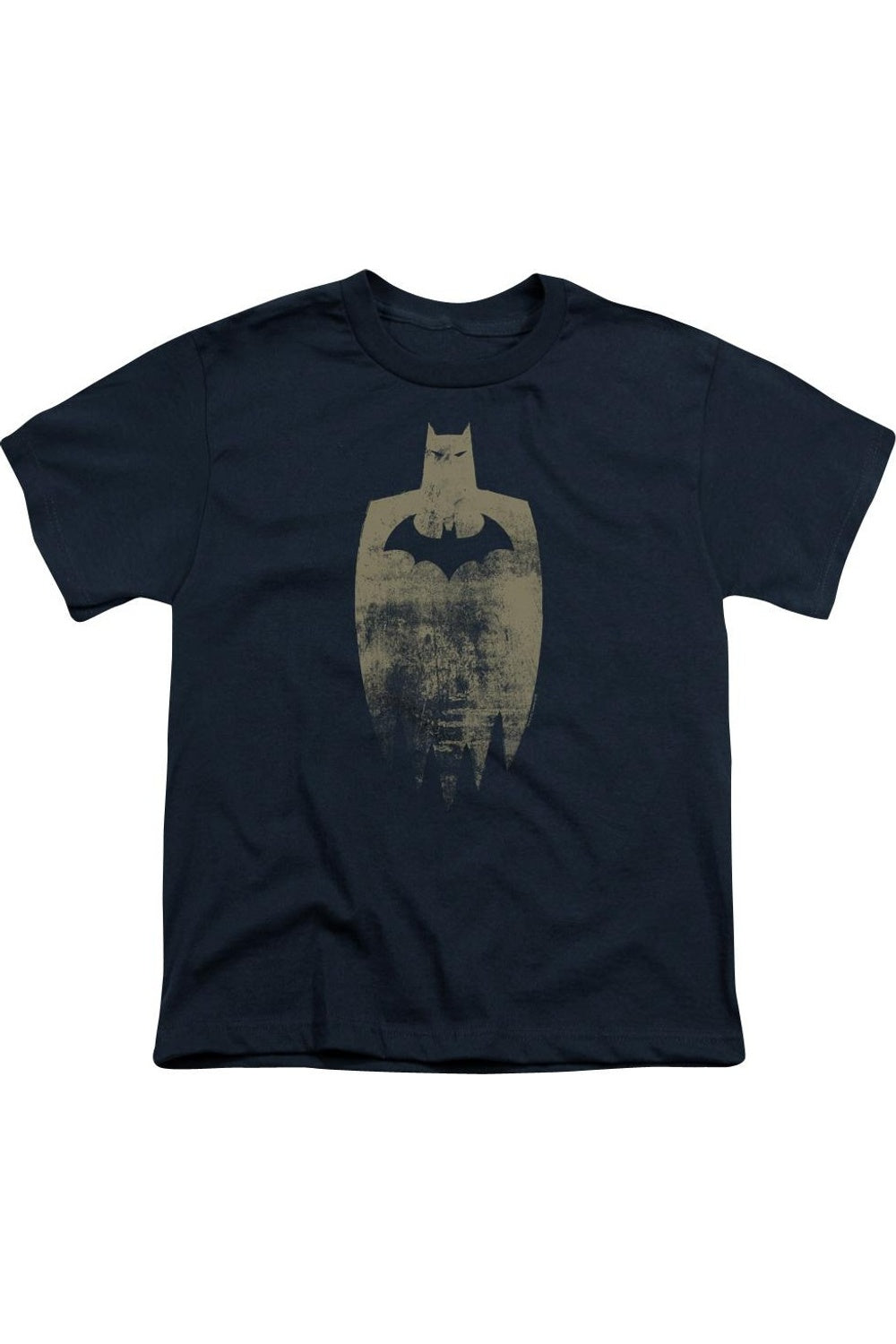 

Футболка с золотым силуэтом Batman для детей Gildan, темно-синий