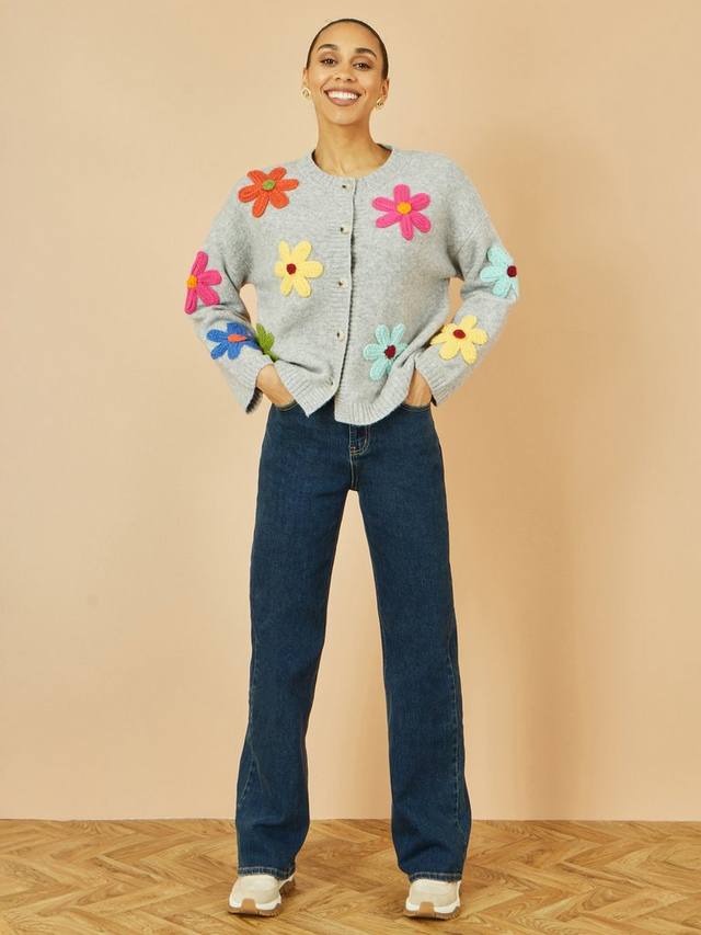 

Джинсы с высокой талией и расклешенными штанинами Yumi, Blue