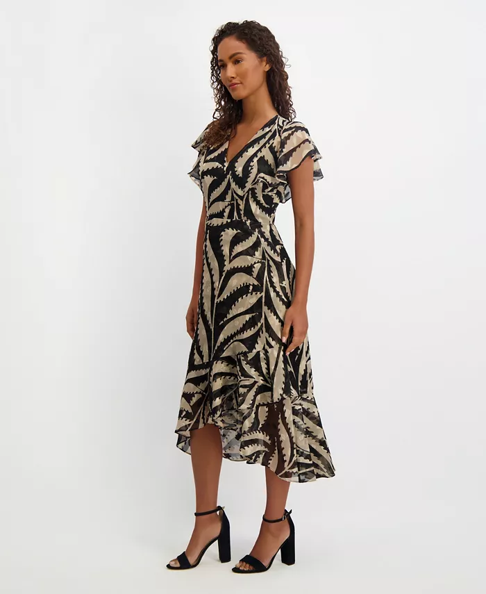 

Женское платье А-силуэта из шифона Burnout с принтом kensie, мультиколор