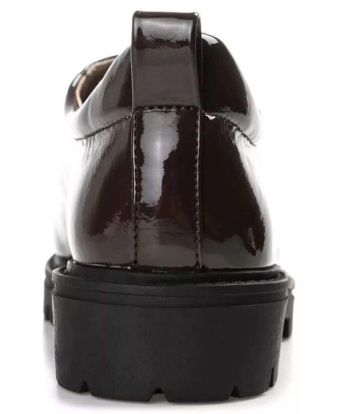 Женские оксфорды Zina Lace Up Lug Sole Journee Collection, коричневый — фото 3