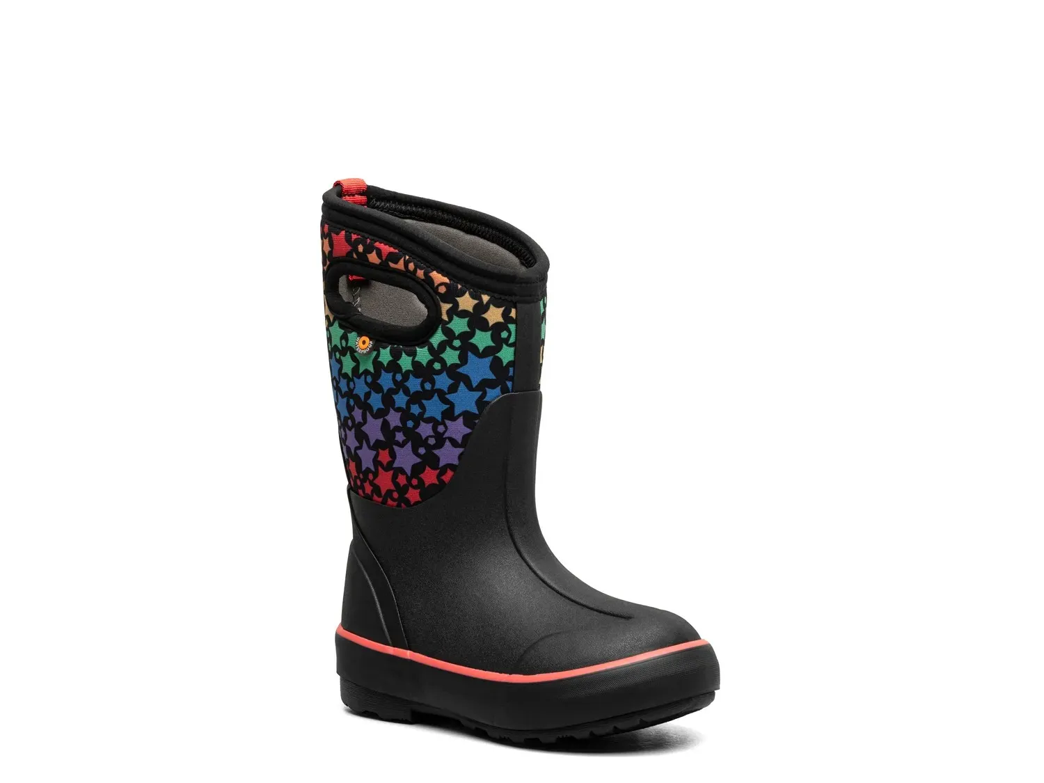 

Bogs Classic II Rain Boot - Kids, черный, с радужным звездным принтом