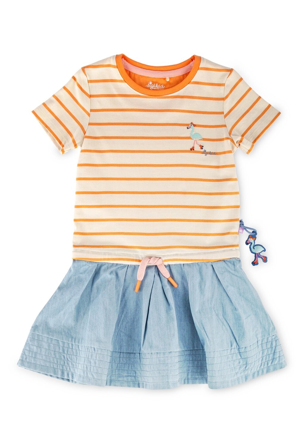 

Платье из джерси WILD FLAMINGO sigikid, цвет creme orange blau