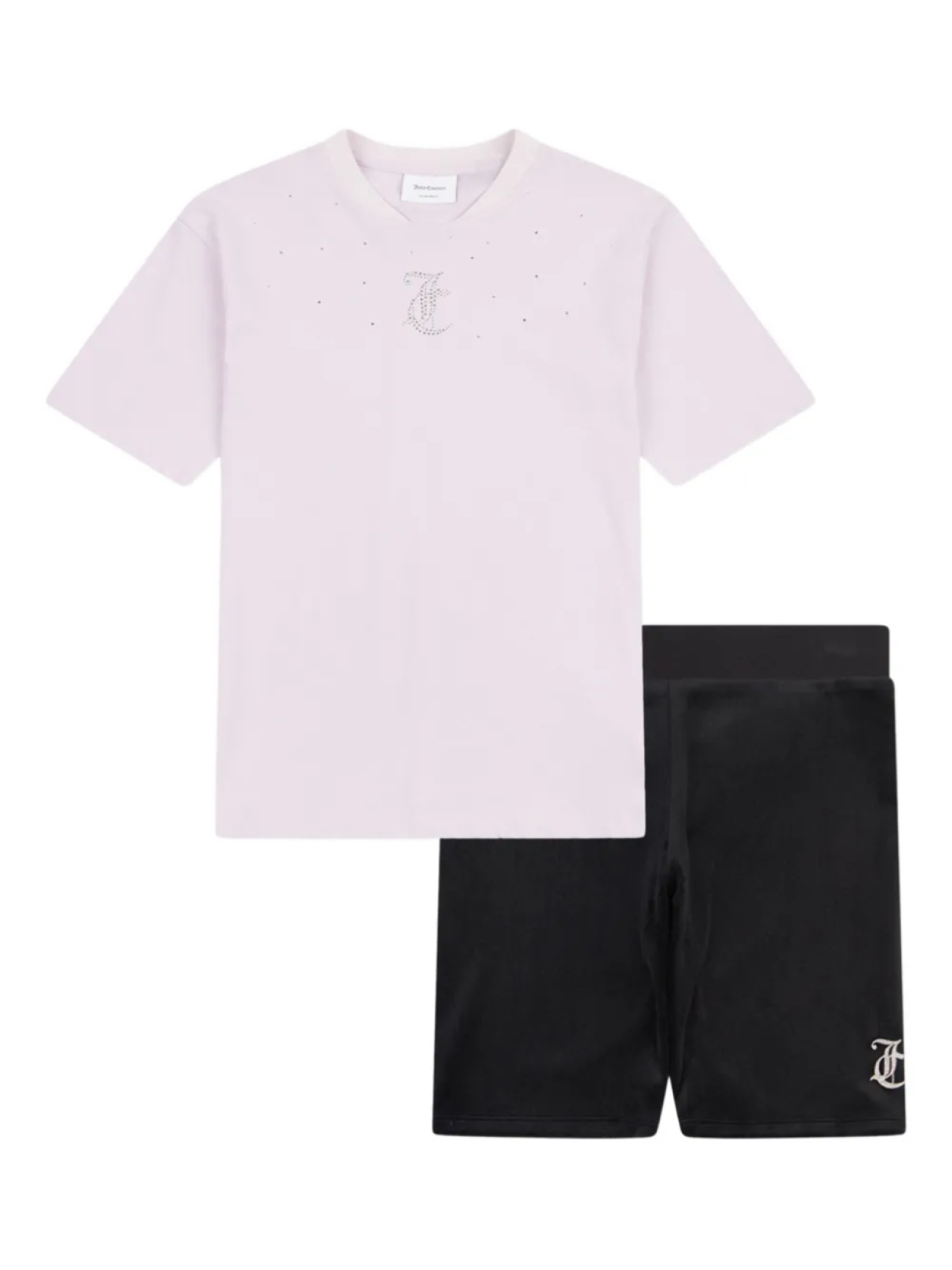 

Спортивный костюм Juicy Couture Kids с заклепками-логотипами, черный