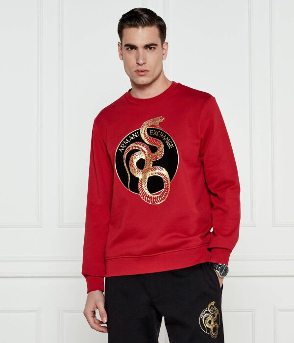 

Свитер Regular fit Armani Exchange, красный