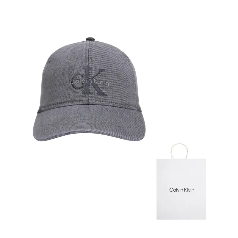 

Calvin Klein Хлопковая бейсболка унисекс тёмно-серого цвета, PA7-Dark Gray