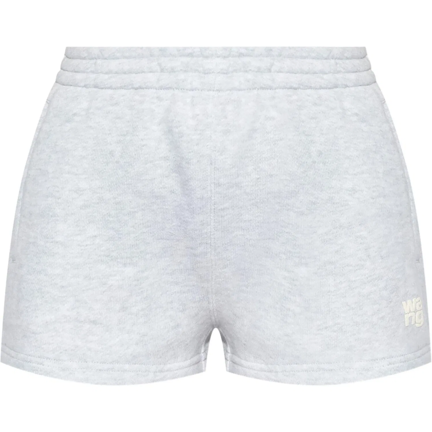 Толстовка T By Essential Terry Puff Paint Logo Sweatshort Light Heather Grey Alexander Wang, Gray