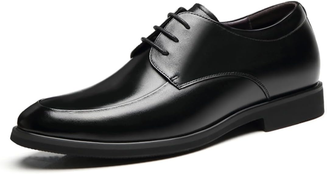 

Мужские классические туфли UKUBOXBAG с заостренным носком, на шнуровке, элегантные деловые обувные туфли, стильные, с нескользящей подошвой, для офиса, свадьбы и повседневной носки, кожаные, 8cm/3.1inchs