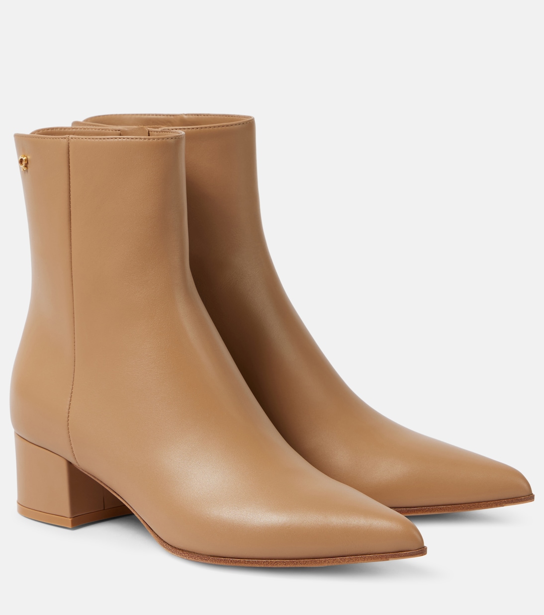 Кожаные ботильоны Lyell 45 Gianvito Rossi, Desert