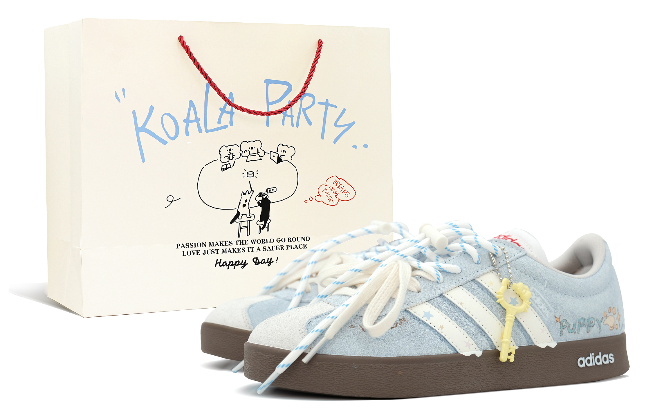 

Adidas Кроссовки VL COURT 20 German Army Trainers Unisex Light Blue