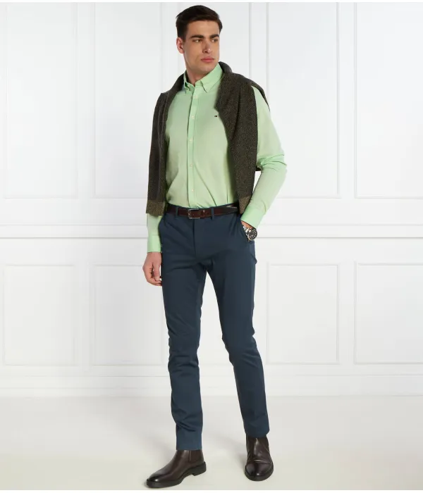 Рубашка Slim fit Tommy Hilfiger, зеленый — фото 2