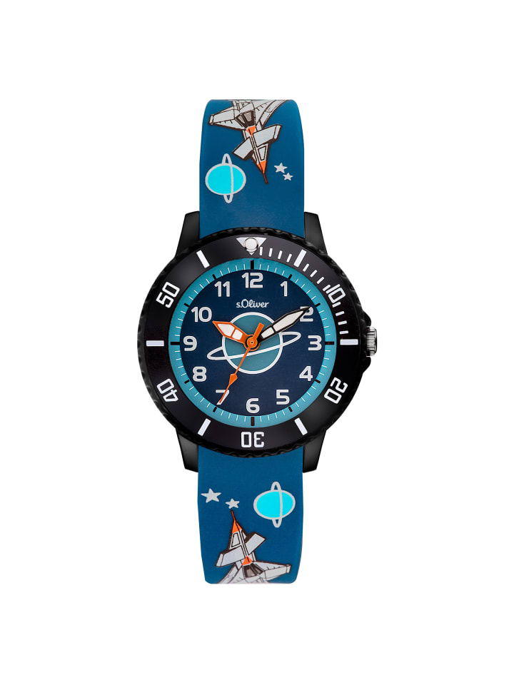 

s.Oliver Синие космические наручные часы
