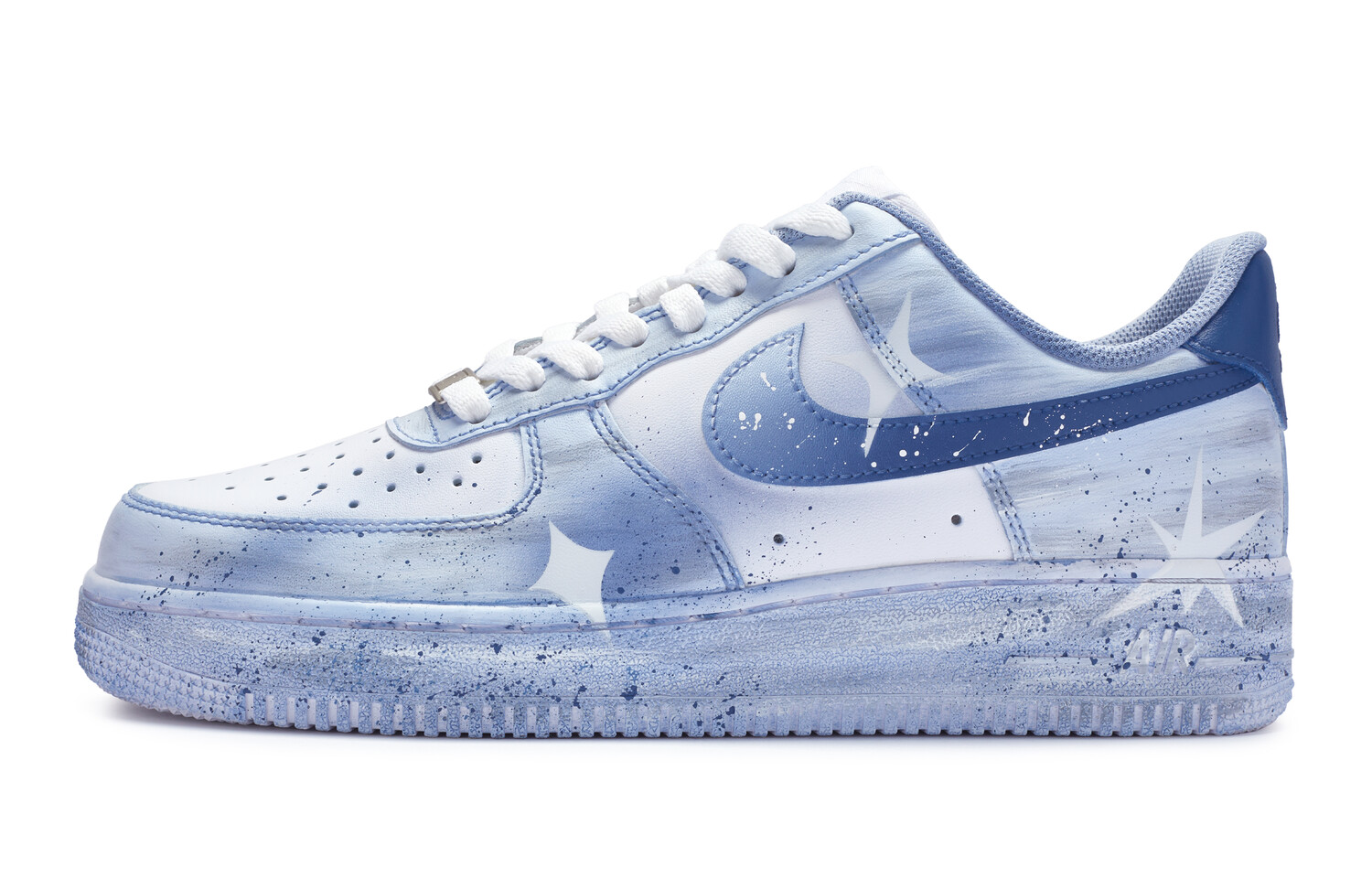 

Кроссовки Nike Air Force 1 Skateboard Shoes Women's Low-Top White Blue
