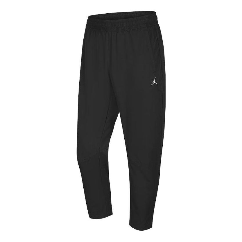 

Повседневные брюки Men's Air Jordan Solid Color Logo Printing Lacing Straight Casual Pants/Trousers Autumn Black DR3095-010, черный
