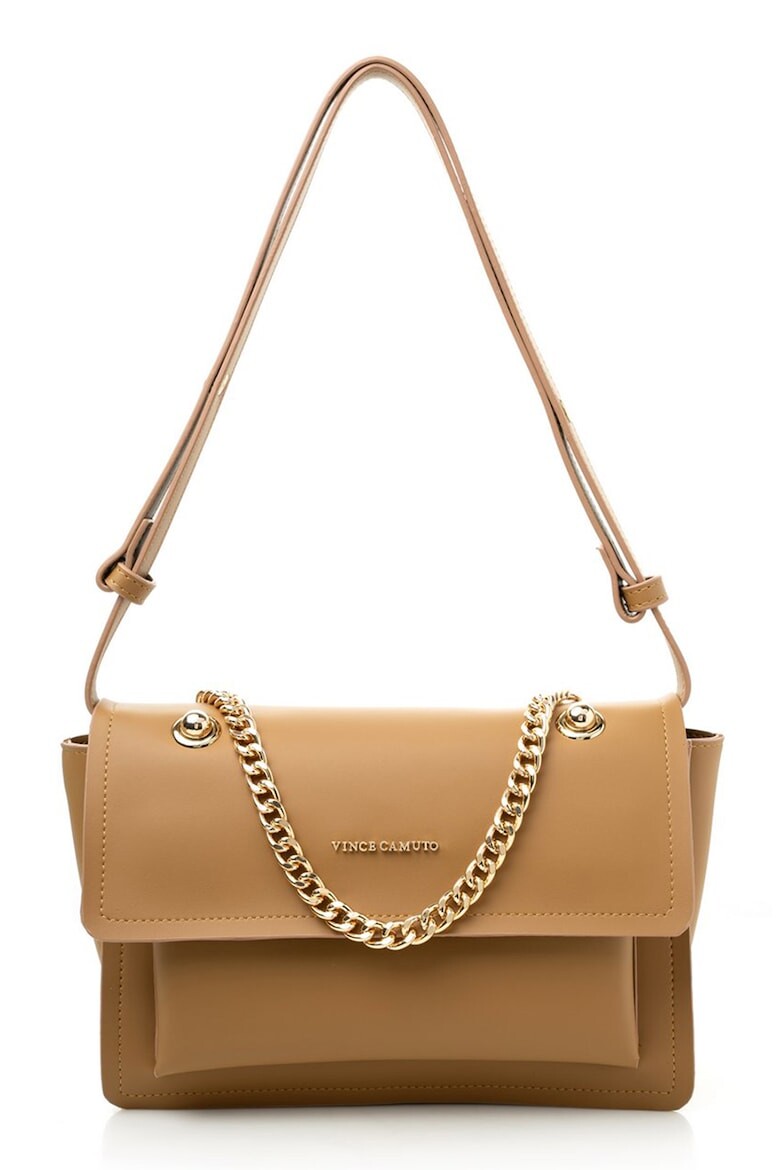 

Сумка на плечо из экокожи на цепочке Vince Camuto, охра