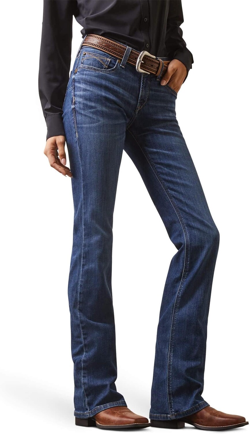 

Джинсы R.E.A.L. Perfect Rise Leila Bootcut Jeans in Irvine Ariat, цвет Irvine