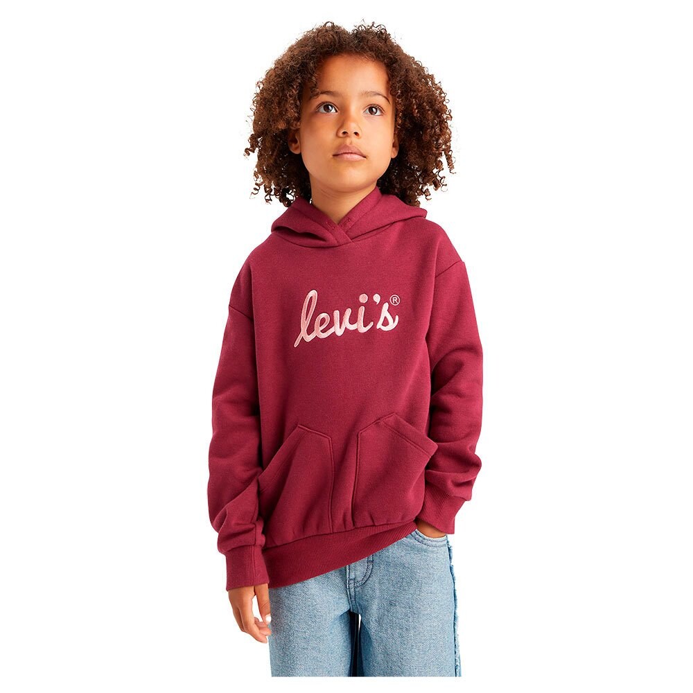 

Худи Levi's Poster Logo Kids, красный