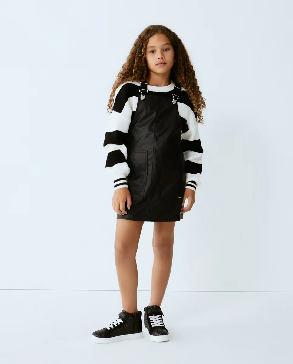 

Передник из искусственной кожи для девочки Kids El Corte Inglés, черный