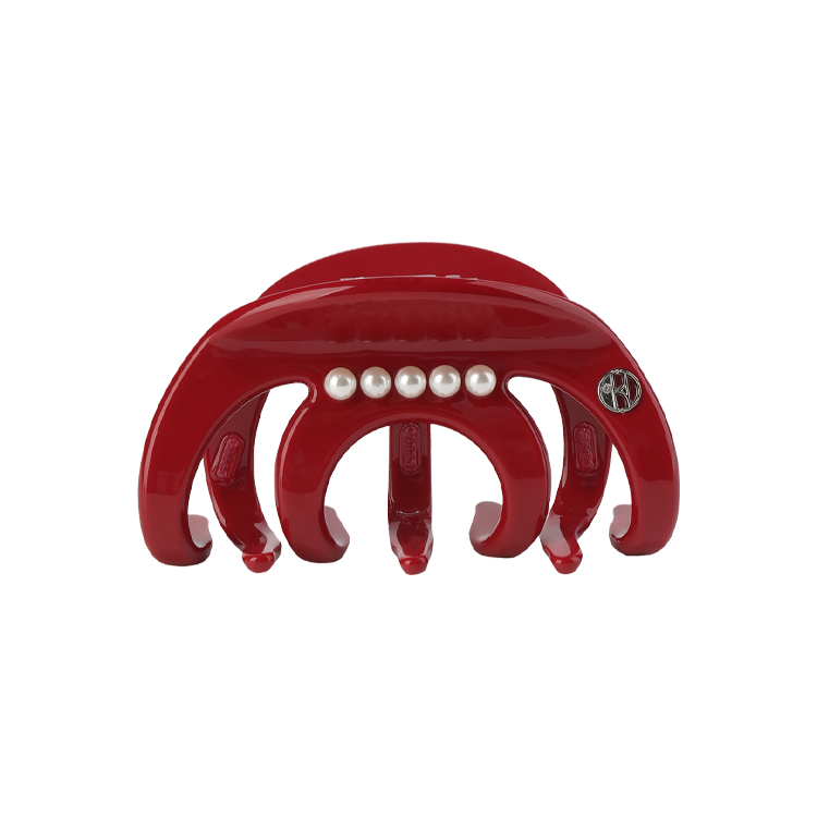 

ELLE Модные заколки для волос из ацетата для женщин Ancora Red