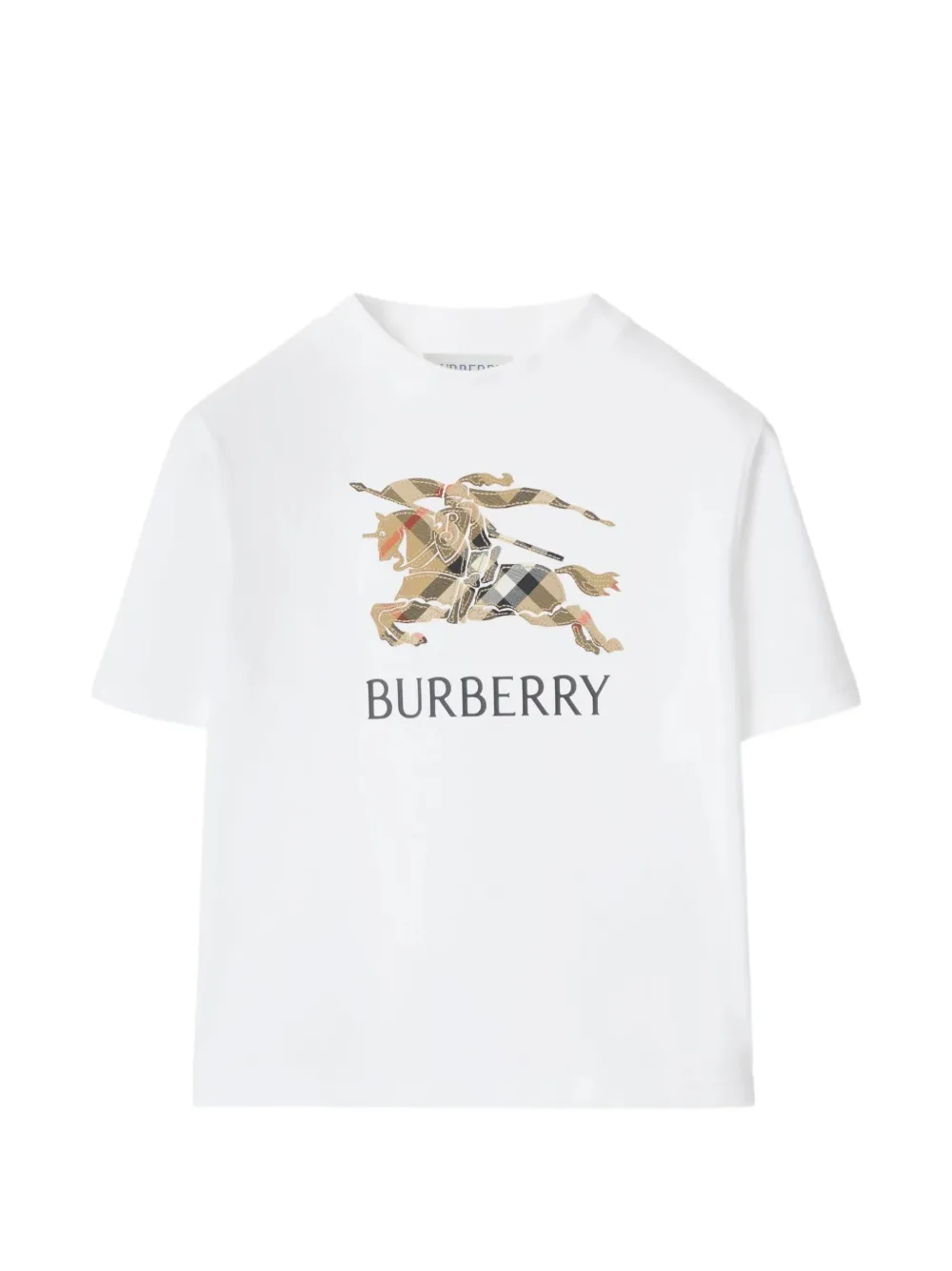 

Футболка с логотипом Burberry Kids, белый